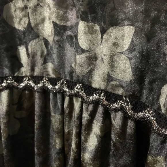 Vintage Dressy Racerback Hi Lo Tank Floral Oversized Size Large - Picture 4 of 9